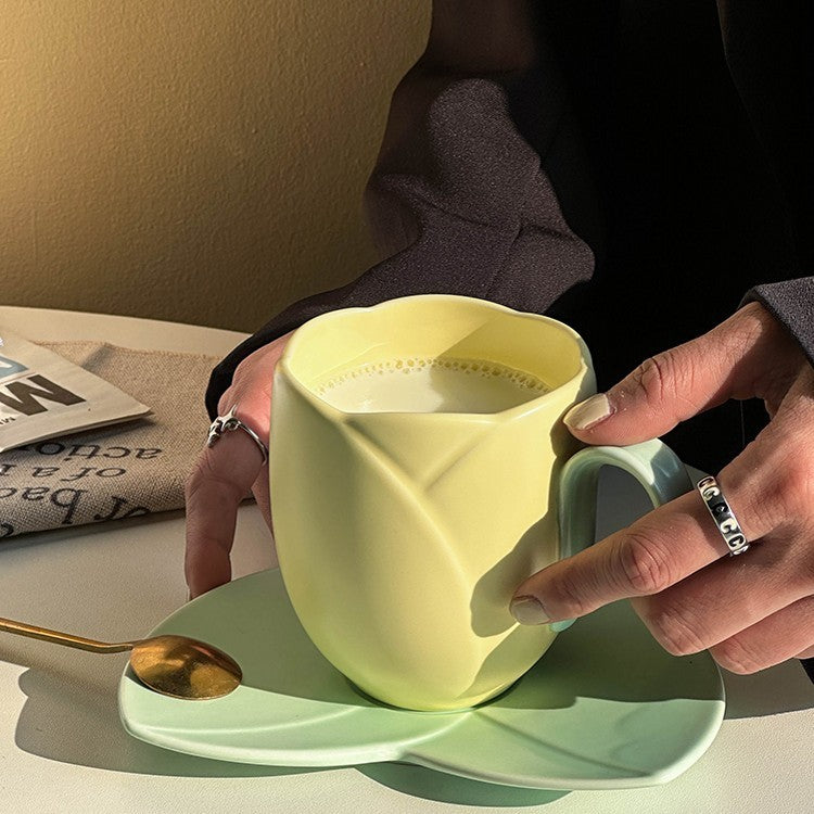 Keramiktasse für Frühstück Kaffee Milch