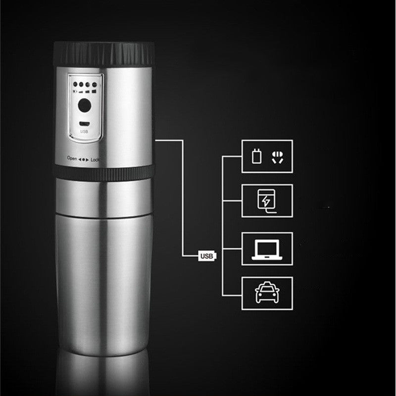 Elektrische tragbare Kaffeemühle aus Edelstahl