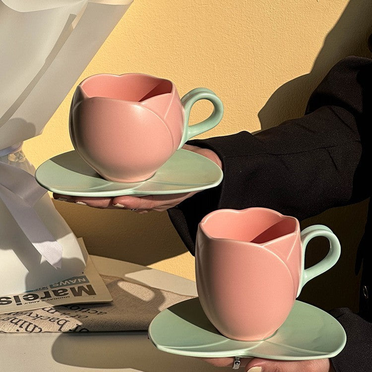 Keramiktasse für Frühstück Kaffee Milch