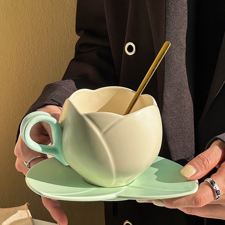 Keramiktasse für Frühstück Kaffee Milch