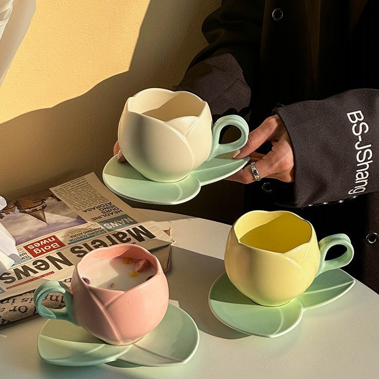 Keramiktasse für Frühstück Kaffee Milch